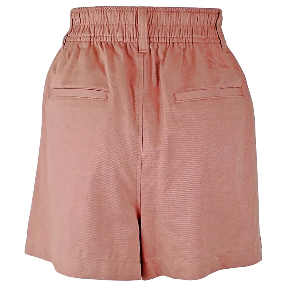 Madewell The Neale Short Sz 10 Drapeweave Dried Rose Pink High Rise Pleated - Picture 3 of 9